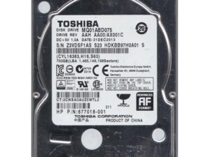 Toshiba 750GB MQ01ABD075 5400RPM 2.5" SATA Laptop HDD Hard Drive