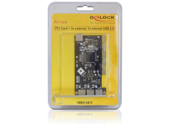 Delock PCI-kaart > 3 x extern + 1 x intern USB 2.0 ( 89197 ) - Afbeelding 2