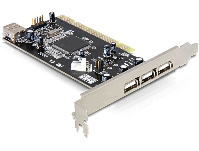 Delock PCI-kaart > 3 x extern + 1 x intern USB 2.0 ( 89197 )