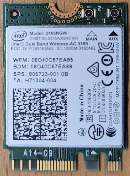 Intel dual band 3165 Clearance