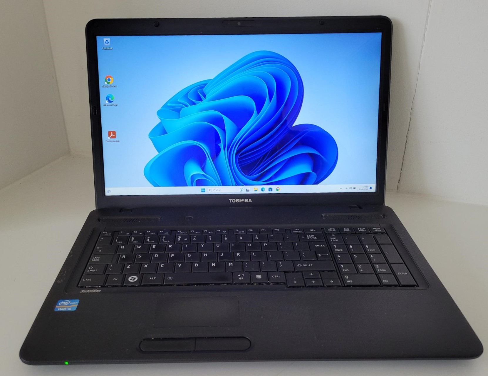 Toshiba Satellite Pro C670-19E Laptop 17.3" HD+ Glanzend scherm / i5-2450 / 8GB / 512GB SSD / DVD-RW / W11 Home