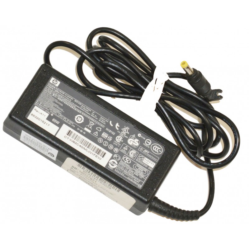 Hewlett-Packard 402018-001 - 65W 18,5V 3,5A AC-Adapter met 1,7 Mm Punt ( Spare PA-1650-02H / 381090-001 )