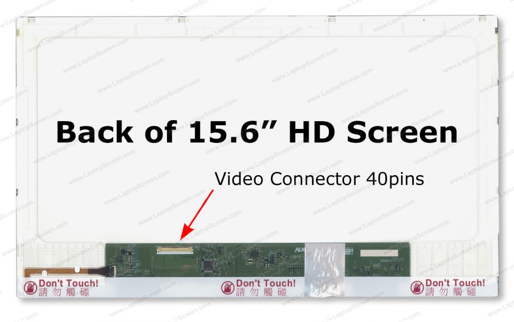 LCD HD laptop scherm B156XTN02.0 15.6 inch 40 pins - Afbeelding 3