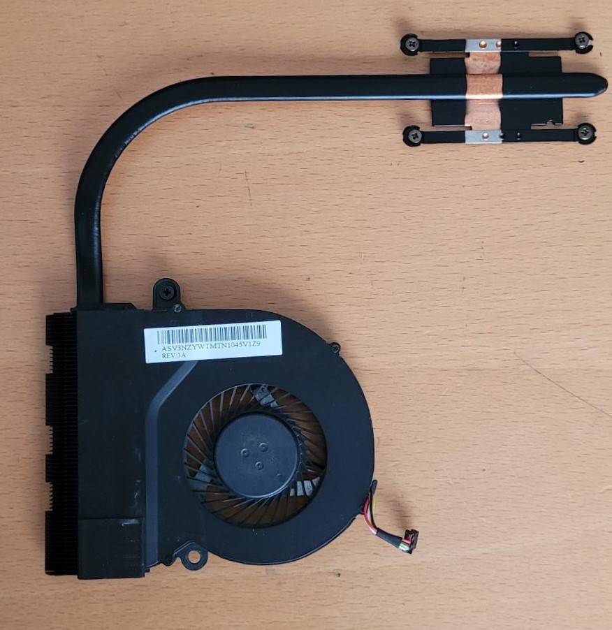 Acer cooling fan DC 5V 2.5W 4-wire 4-pin connector incl. heatsink en heatpipe ( EF75070S1-C160-S99 )
