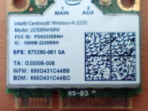 Intel Centrino Wireless-N 2230 Wi-Fi Kaart 2230BNHMW
