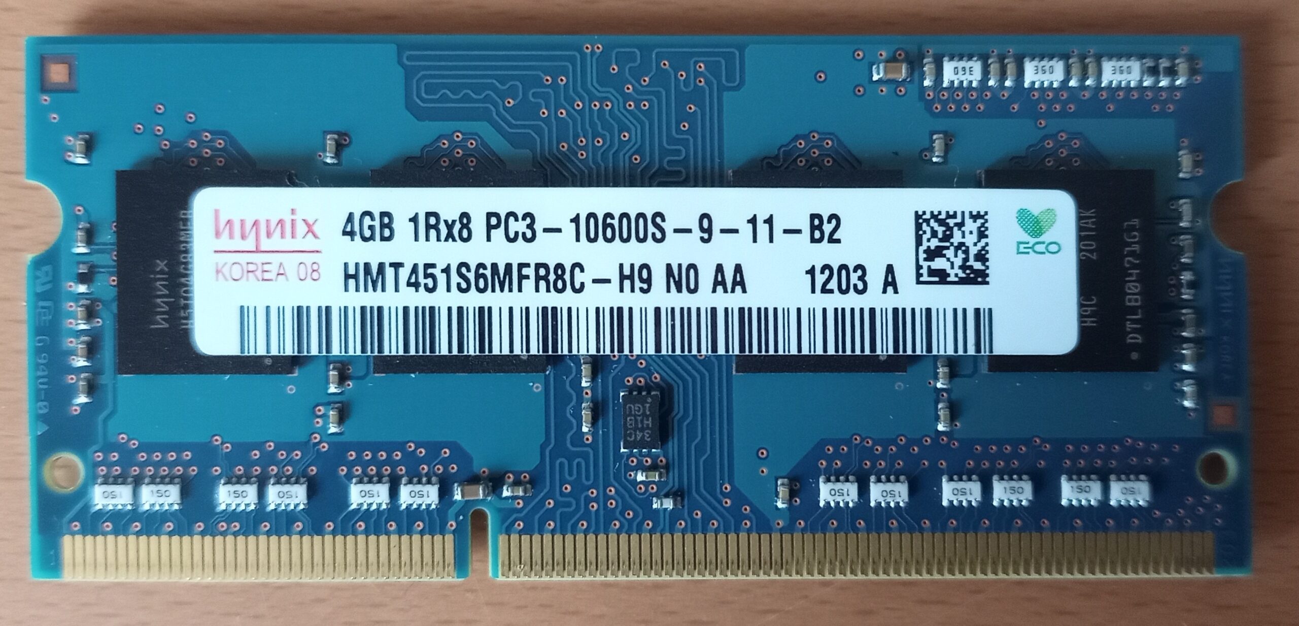 Hynix 4GB 1600MHz DDR3 PC3-12800 SoDIMM HMT451S6MFR8C