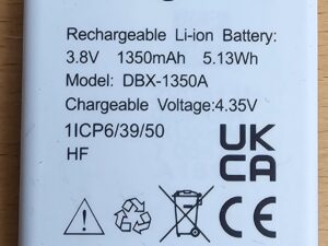 Doro originele accu voor Doro 7060 7070 7441 7050 Flip SmartEasy 7050 DFC-0180  ( DBX-1350A of DBS-1350A )