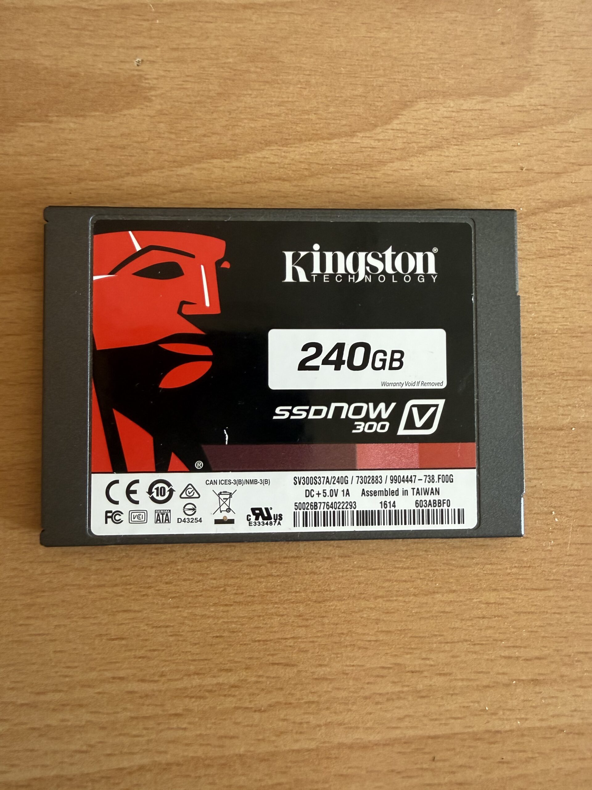 Kingston 240GB SSDNOW 300V SATA III 2,5 inch Solid State Drive
