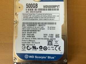 WD5000BPVT-80HXZT3 2.5"SATA Harde Schijf