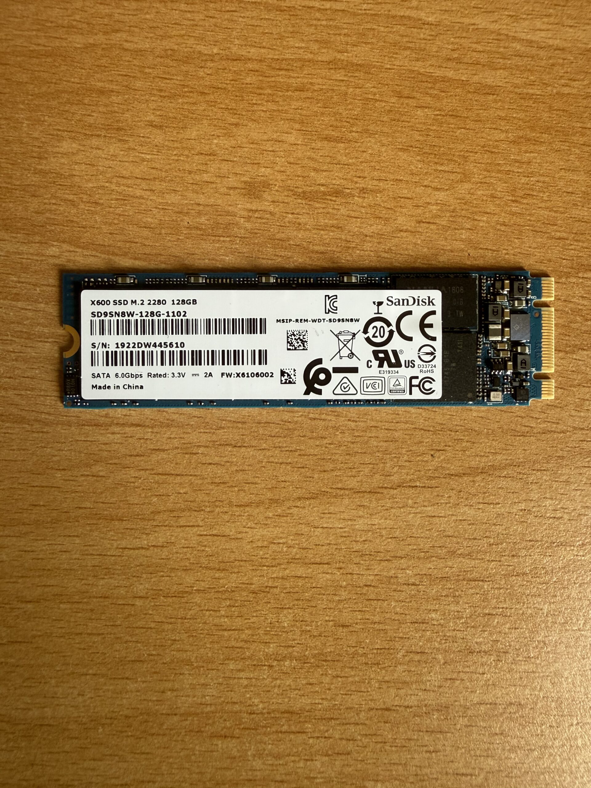 Sandisk X600 M.2 128GB