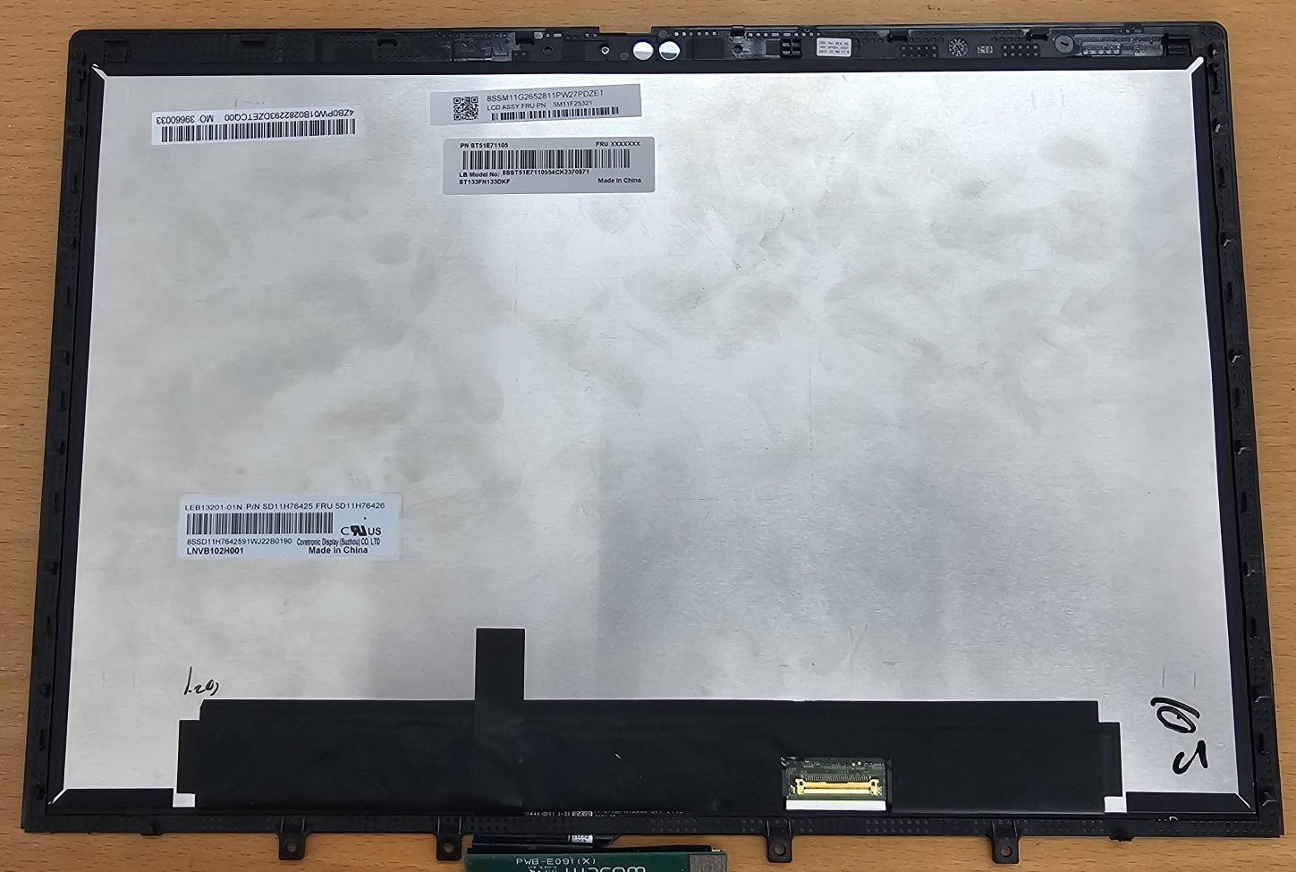 Lenovo Thinkpad L13 Yoga Gen 3 13.3-inch WUXGA touch LCD screen module for Lenovo laptops. ( 5M11F25321 ) ( 5D11H76426 ) - Afbeelding 2